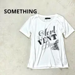 【SOMETHING】 L 半袖Tシャツカットソー プリントTシャツ