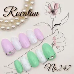 ★SALE15日まで★【No,247】ネイルチップ サイズ/チップ変更可