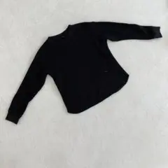 ⭐ユニクロ⭐ ブラックワッフルニット セーター S シンプル