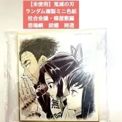 【未使用】鬼滅の刃 ランダム複製ミニ色紙 柱合会議・蝶屋敷 悲鳴嶼　胡蝶　時透