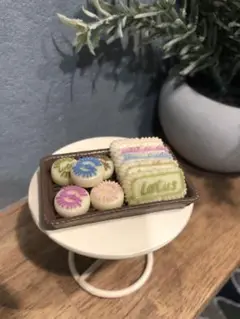 【ハンドメイド】ミニチュアスイーツ　ミニチュアカラフルロータス