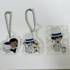 名探偵コナンカフェ　アクリルキーホルダー　怪盗キッド　 大和敢助　特典