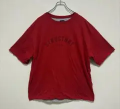 STRUCTURE USAロゴTシャツ ダブルフェイス XL