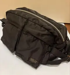 外観美品　ポーター PORTER タンカー ウェストバック ボディバッグ 黒