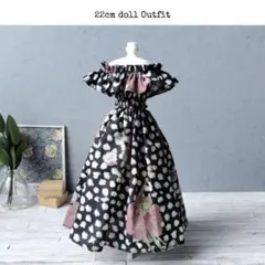【22cm】オフショルダーセットアップ　ジュニパー　ブルー系