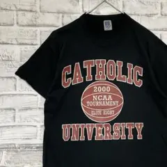 USA製90sヴィンテージTシャツ！シングルステッチ　ブラック半袖古着S729