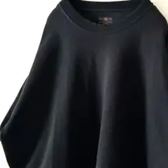 メンバーズマーク プレーン 無地 Tシャツ L ブラック 黒 古着