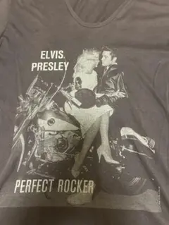 最終値下げ。プレスリー　ロックTシャツ　M