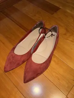 【未使用】ユニクロ　ポインテッド　フラットシューズ　16Red