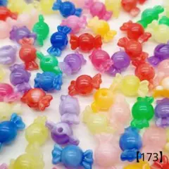 【173】キャンディアクリルビーズ 21.5㎜ 30個 350円