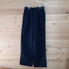 ユニクロ ワイドパンツ ブラック