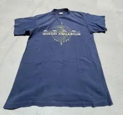 90's シカゴ水族館 SHEDD AQUARIUM Tシャツ L ネイビー