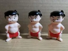 いなかっぺ大将　ミニ　ソフビ　昭和レトロ　３体セット