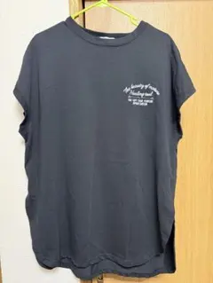 レディース Tシャツ ノースリーブ 黒