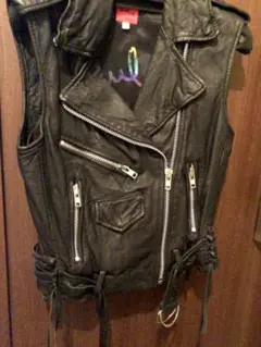Paul Smith x 本革 ジレ ライダース 羊革 ロンドン