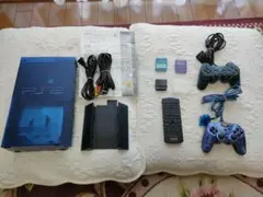 PlayStation 2 本体 クリアブルー　ジャンク品