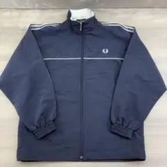 $ FRED PERRY ネイビー ナイロンジャケット