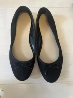 GU ラウンドバレエシューズ　L ブラック