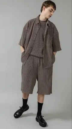 美品 jieda ジエダ RIPPLE OVER BIG SHORTS