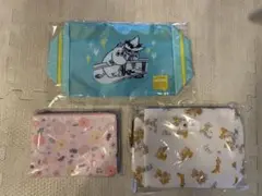【新品未開封✨】おむつポーチ2点、ポケット付きマルチポーチ1点