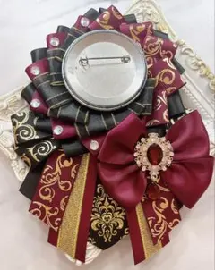 【684】ロゼット　ワインレッド系
