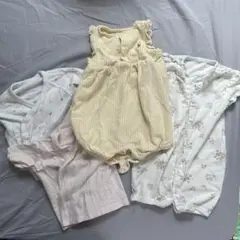 ロンパース・カバーオール 50-70cm 4点セット