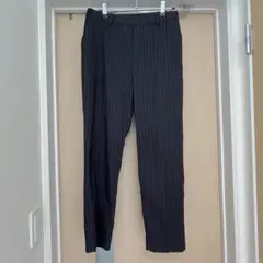 【美品】UNIQLO ネイビー ストライプ スラックス