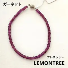 パワーストーン ガーネット ブレスレット LEMONTREE 天然石ブレスレット ガーネット LEMONTREE - メルカリ