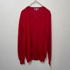 UNIQLO ユニクロ　レッド　カーディガン ウール　長袖　Lサイズ