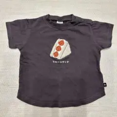 フタフタ　フルーツサンド刺繍Tシャツ 95cm