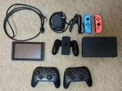 Nintendo Switch 本体セット、プロコン×2、周辺機器