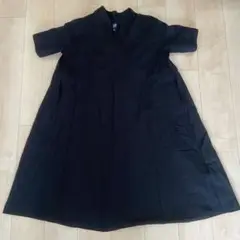 GAP リネン　半袖シャツワンピース　ブラック　XS