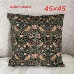 William Morris クッションカバー　両面　ピンク　新品