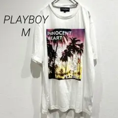 【美品】プレイボーイ　半袖　Tシャツ　白　M
