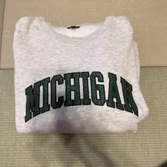 MICHIGAN ロゴ グレー スウェット