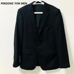 パーソンズフォーメン　ビジネス　スーツ　メンズ ジャケット　ブラック　黒