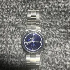 SEIKO クロノグラフ 腕時計 ネイビー