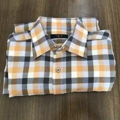 DAKS チェック柄ウールシャツ