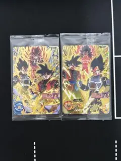 【新品未開封】超サイヤ人ゴッドSS 孫悟空・ベジータカードセット
