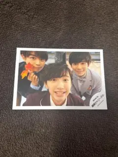 なにわ男子 大西流星 長尾謙杜 道枝駿佑 公式写真 2018 梅芸 セルフィー