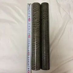 賞状筒　クロコダイル柄合成皮革 2本セット