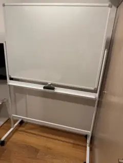 【美品】 オフィスコム ホワイトボード 1200×900mm 脚 キャスター付き