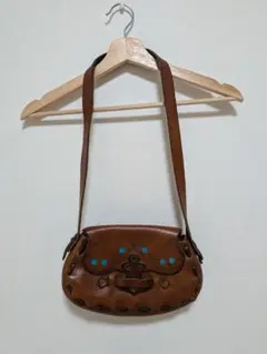 ヴィンテージ　レザー　ウエスタンショルダーバッグ