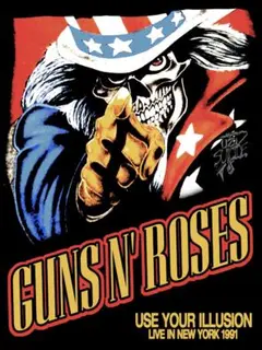 GUNS N' ROSES 2017 リトグラフ 埼玉ゴジラ LITHORATI - Guns N' Roses - Not in This Lifetime