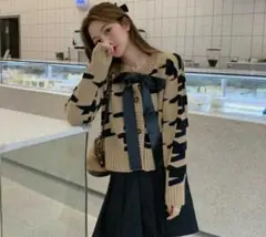 大人気!ビッグリボンカーディガン ニット 韓国 オルチャン 可愛い74