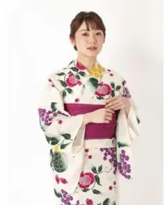 美品☆三松しゃら浴衣果実+おまけ付き