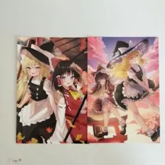 東方Project アニメイト 特典 博麗霊夢 霧雨魔理沙