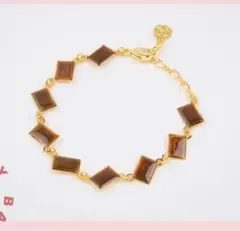 Q-pot チョコレートブレスレット　ブラウン