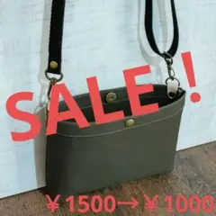 帆布ミニショルダーバッグ モスグリーン