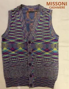 MISSONI カシミヤ オレンジタグ ニットベスト イタリア製